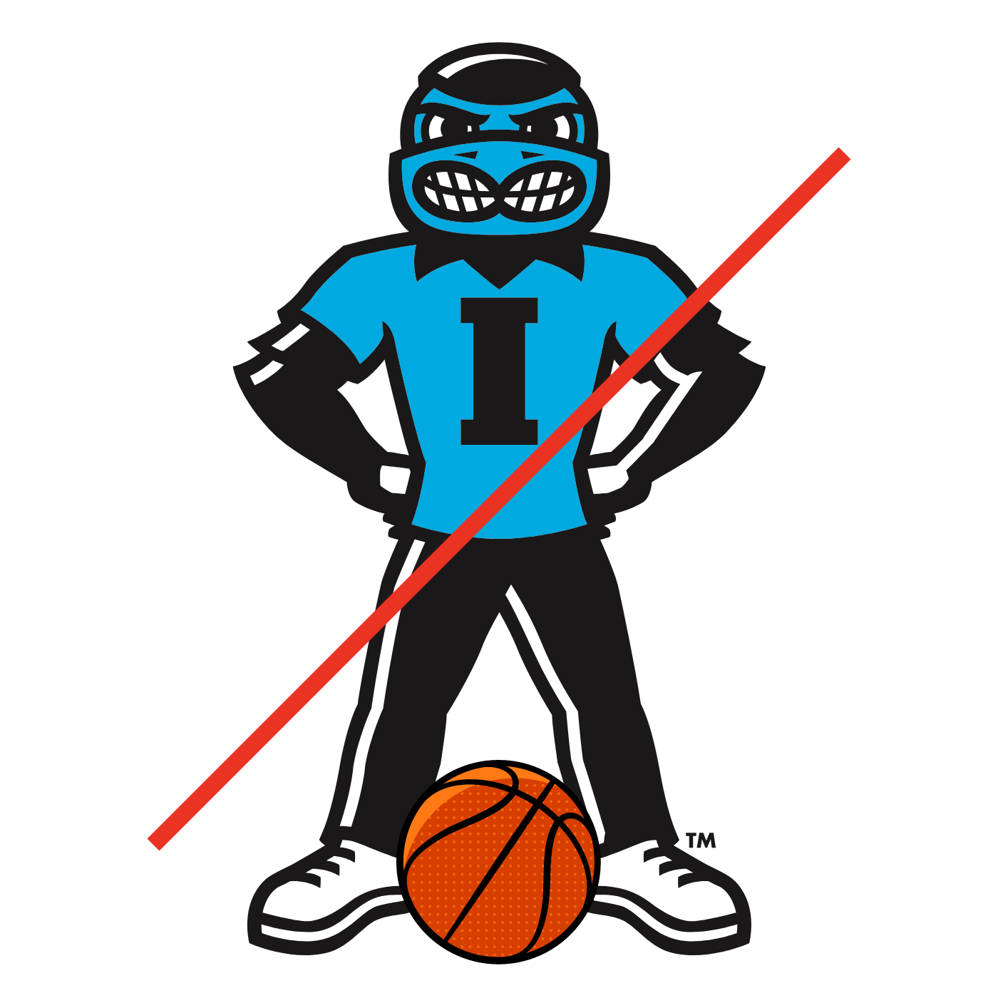 Herky shown with altered colors